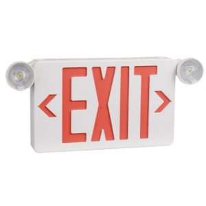 Emergency Exit Sign with Emergency Lights