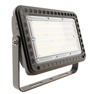 80W LED Flood Light 2G 2835 chip UL driver 100-277V 50K 120° Bronze Yoke Mount or Knuckle mount）