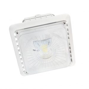 55W Parking Garage square LED light, with PHILIPS UL driver 90- 277V 50K 130°